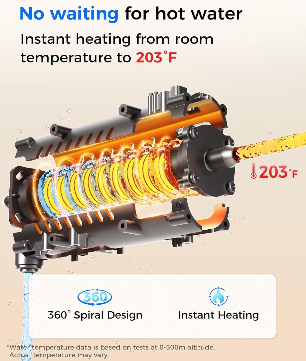 image Hot and Cold  Waterdrop WDA1 Countertop Reverse Osmosis System NSFANSI 58 ampamp 372 Certified 7 Stage Filtration Hot Cold Water Dispenser RO System with 6 Temperature ampamp 5 Volume Options BPA Free