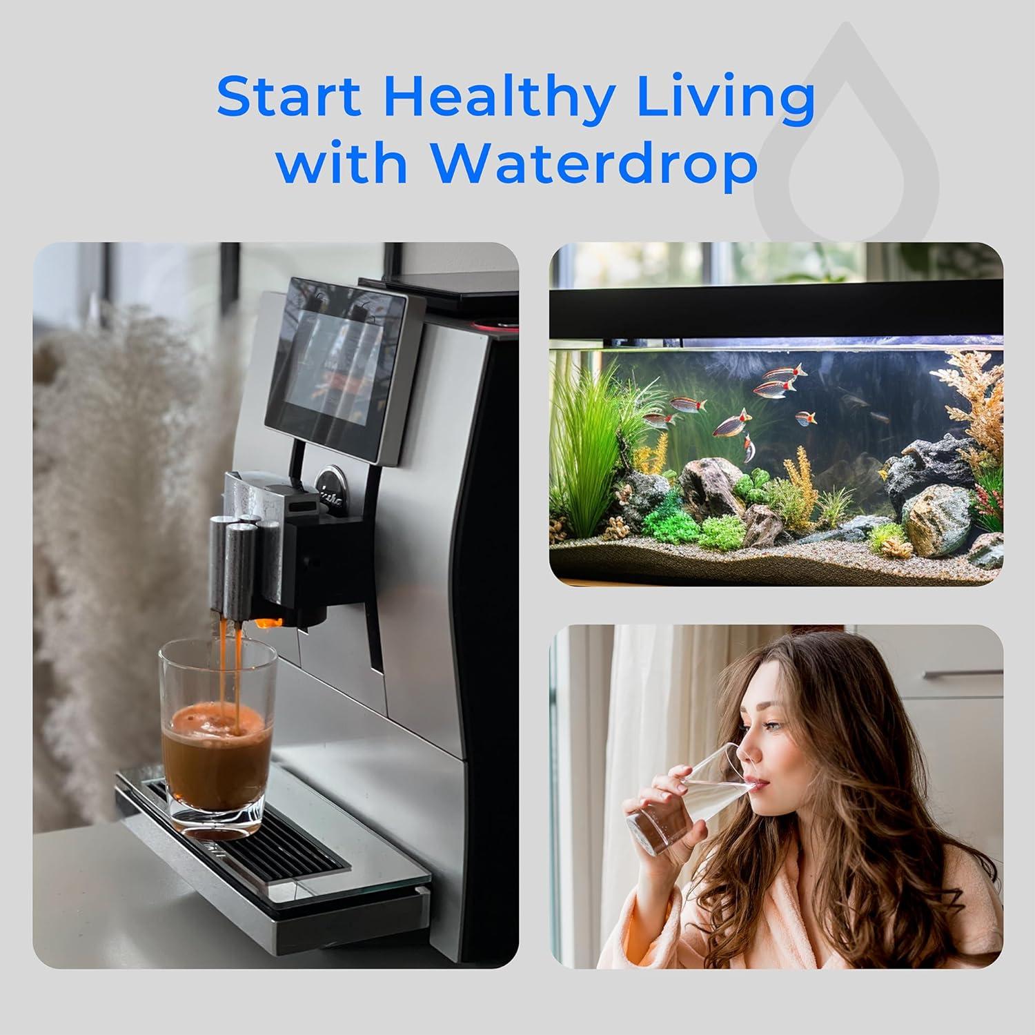 image0 TDS Waterdrop RODI Filter Replacement for WDDI Deionization Water Filter System Aquarium Filter Resin Replacement Cartridge Hydroponics WDDIRF 2PackDI Filter