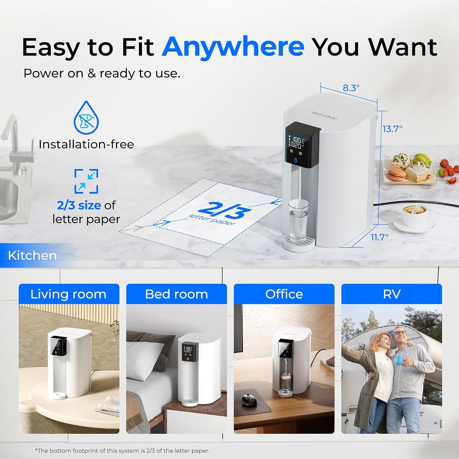 [Alkaline Mineral] Waterdrop CoreRO Reverse Osmosis System, NSF/ANSI 58