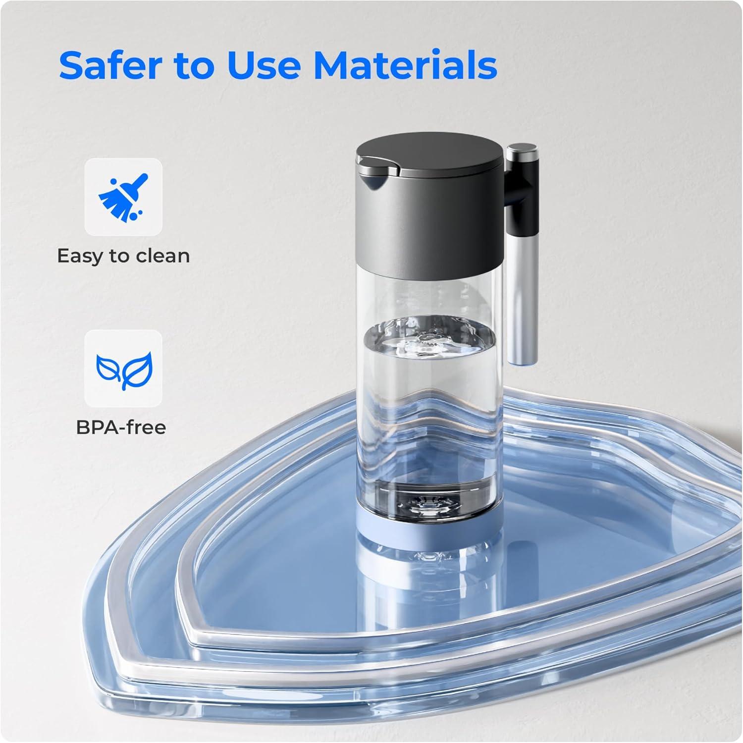 imageMaxblue MBPWD Pure Water Tank for WDA2 Countertop Reverse Osmosis System Portable Pure Water Tank BPA Free 40 OZ