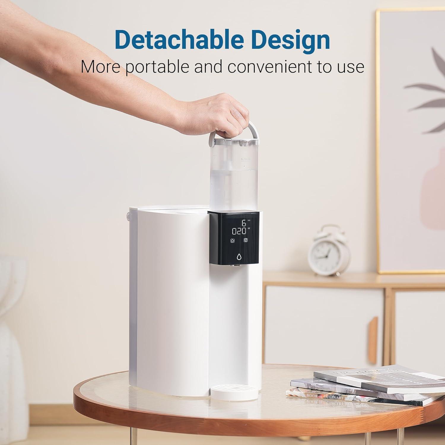 imageMaxblue MBPWT Pure Water Tank BPA Free 34 OZ Portable Pure Water Tank for WDC1S and WDC1H Countertop Reverse Osmosis System