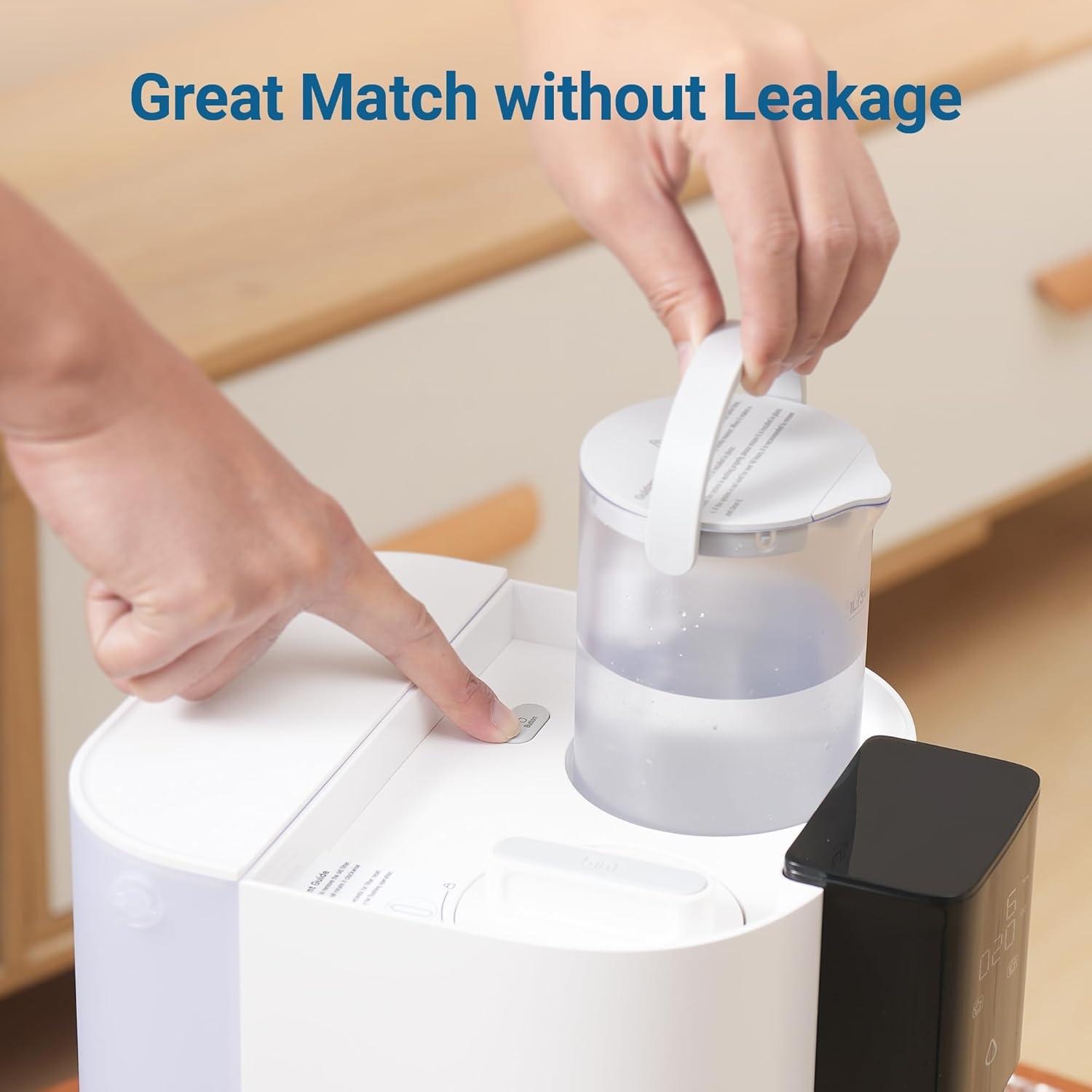 imageMaxblue MBPWT Pure Water Tank BPA Free 34 OZ Portable Pure Water Tank for WDC1S and WDC1H Countertop Reverse Osmosis System