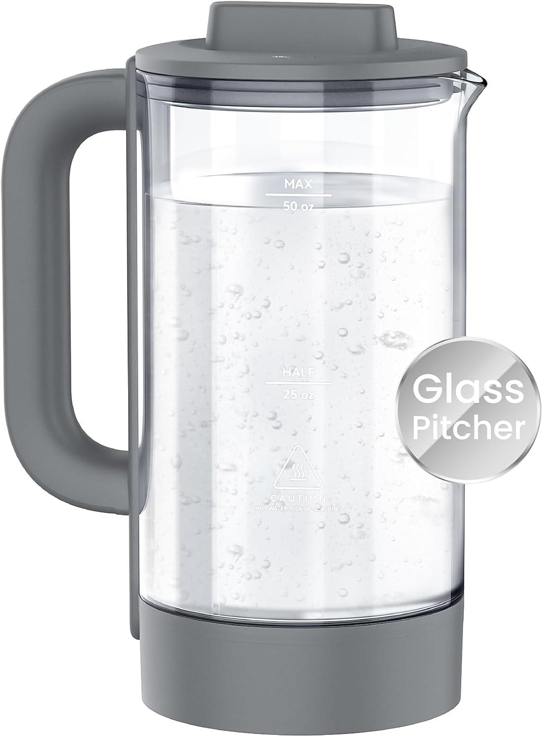 imageMaxblue Pure Water Tank for WDM1 Countertop Reverse Osmosis System Portable Pure Water Tank Glass Pitcher BPA Free