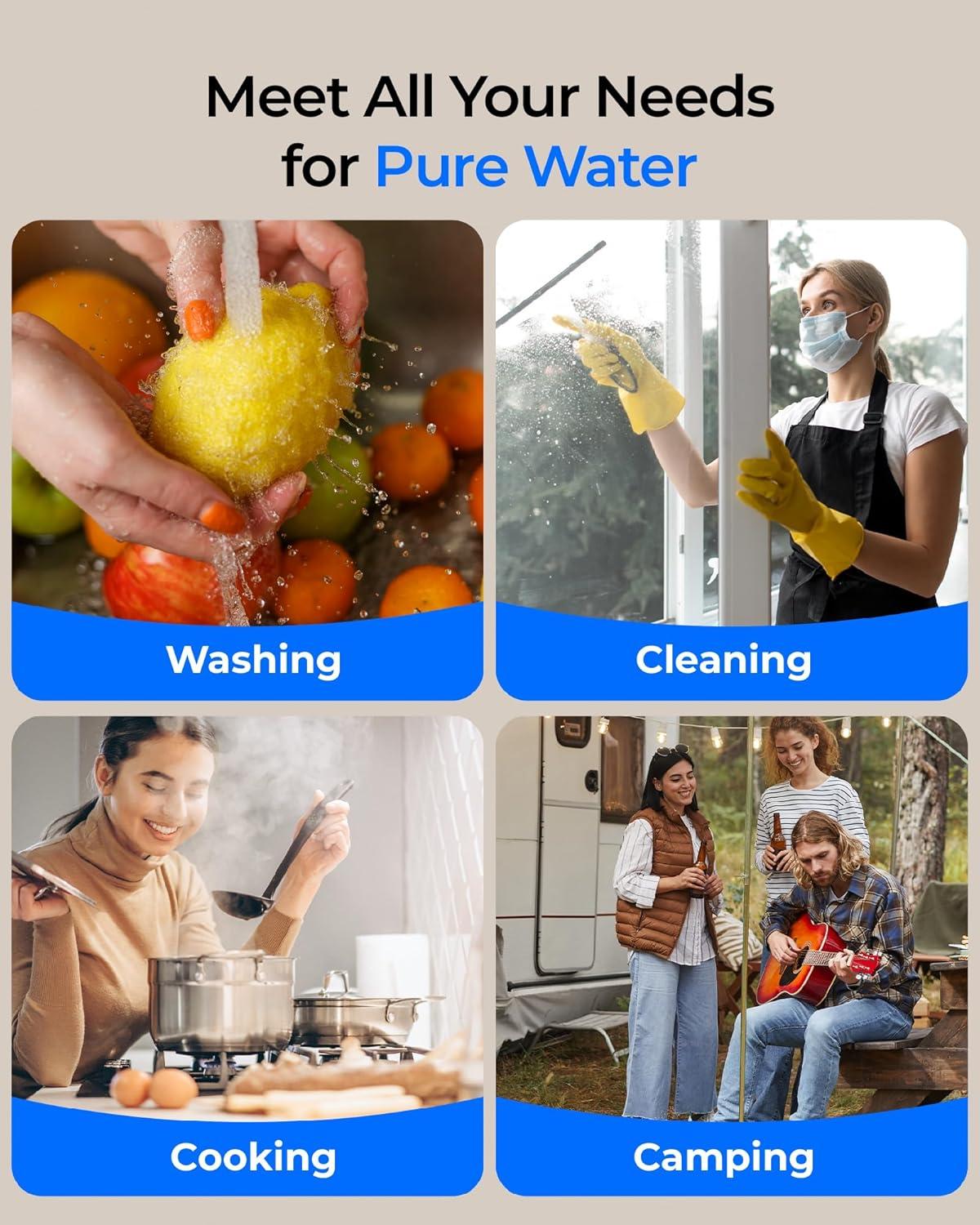 imageWaterdrop 10UA PRO Under Sink Water Filter No Drill Required Time Reminder Easy Installation Reduces Lead Chlorine Bad Taste ampamp Odor NSFANSI 42 Certified 11000 Gallons Does not Lower TDSBlack