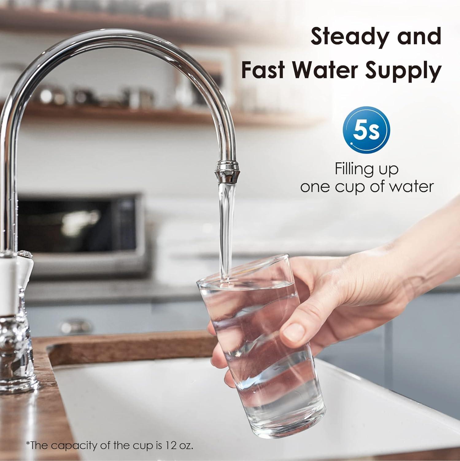 imageWaterdrop 10UAUF     Under Sink Water Filter for Batria Reduction 11000 Gallons Reduces Lead Chlorine Bad Taste ampamp Odor Direct Connect to Kitchen FaucetBlackPremium
