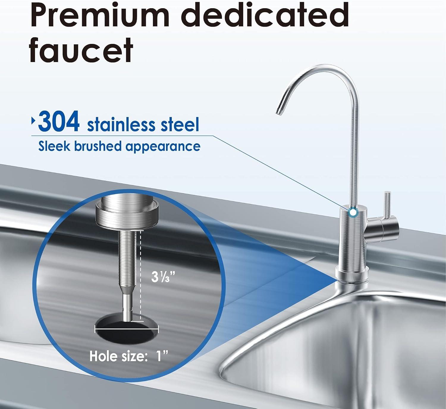 imageWaterdrop 10UB Under Sink Water Filter Reduces PFAS PFOAPFOS Lead Chlorine Bad Taste NSFANSI 42 Certified 11K Gallons Easy InstallationWhite