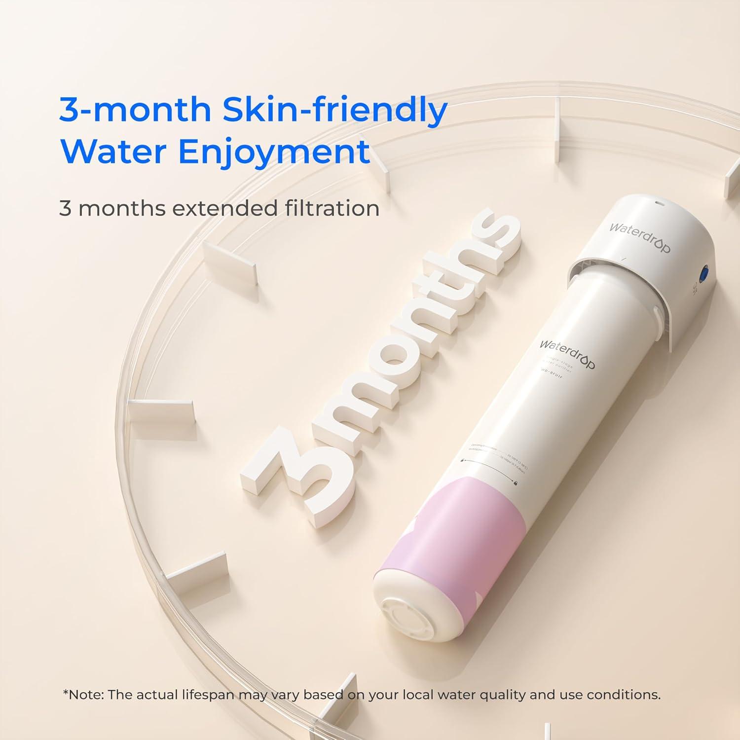imageWaterdrop 15UA Under Sink Water Filter System 2 Years Reduces Lead Chlorine Bad Taste ampamp Odor Under Counter Water Filter Direct Connect to Kitchen Faucet NSFANSI 42 Certified USA TechWhitedirect connect bathroom sink for face care