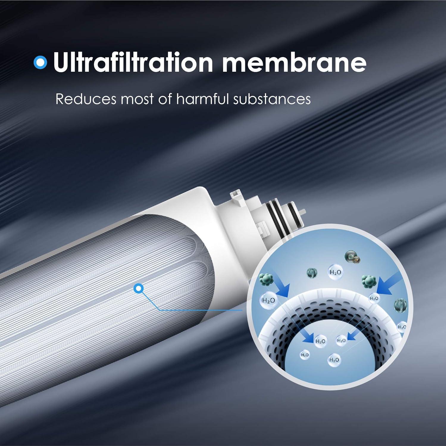 imageWaterdrop 2TSPP TSUF TSCT Under Sink Water Filter Replacement for Waterdrop TSU UltraFiltration Under Sink Water Filter System