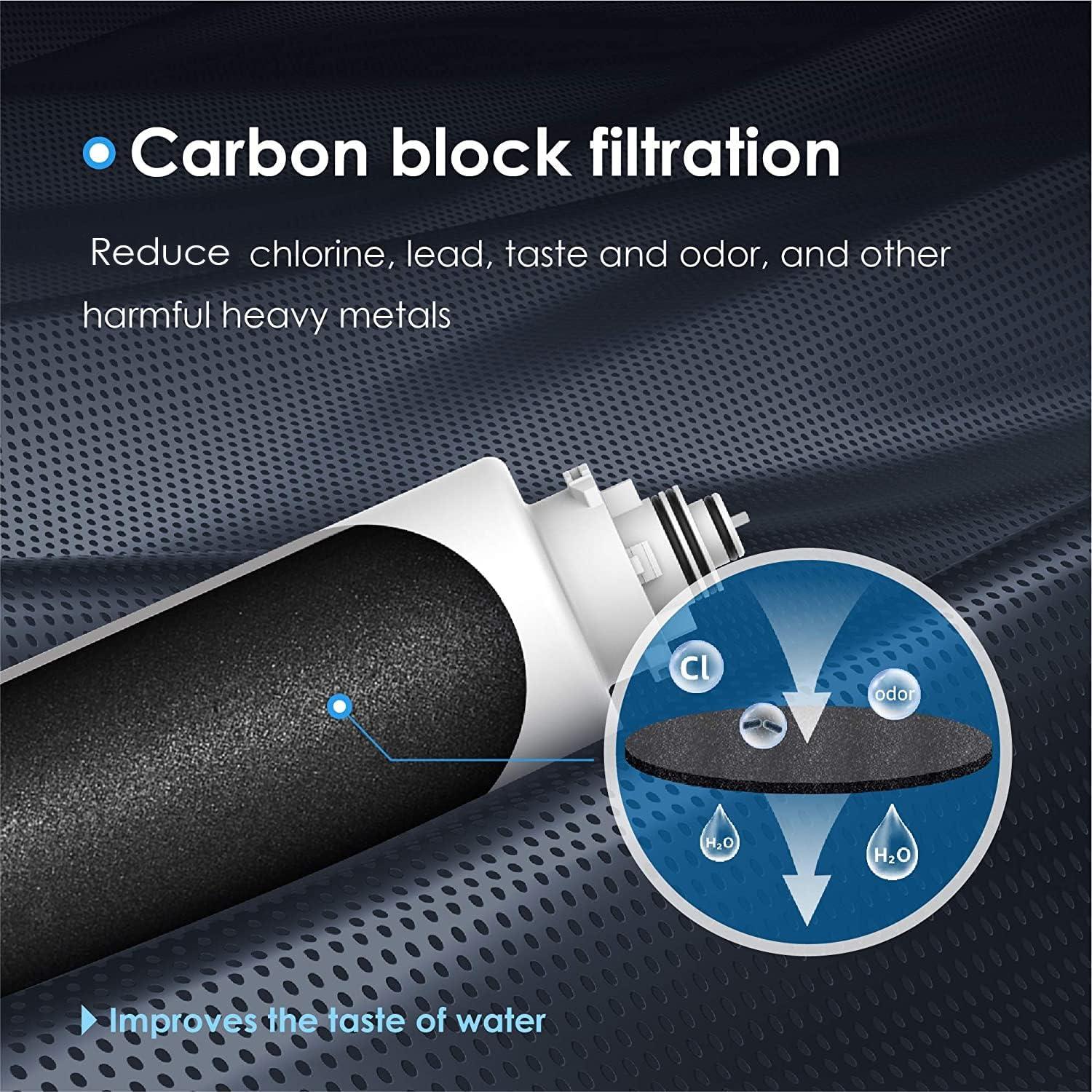 imageWaterdrop 2TSPP TSUF TSCT Under Sink Water Filter Replacement for Waterdrop TSU UltraFiltration Under Sink Water Filter System