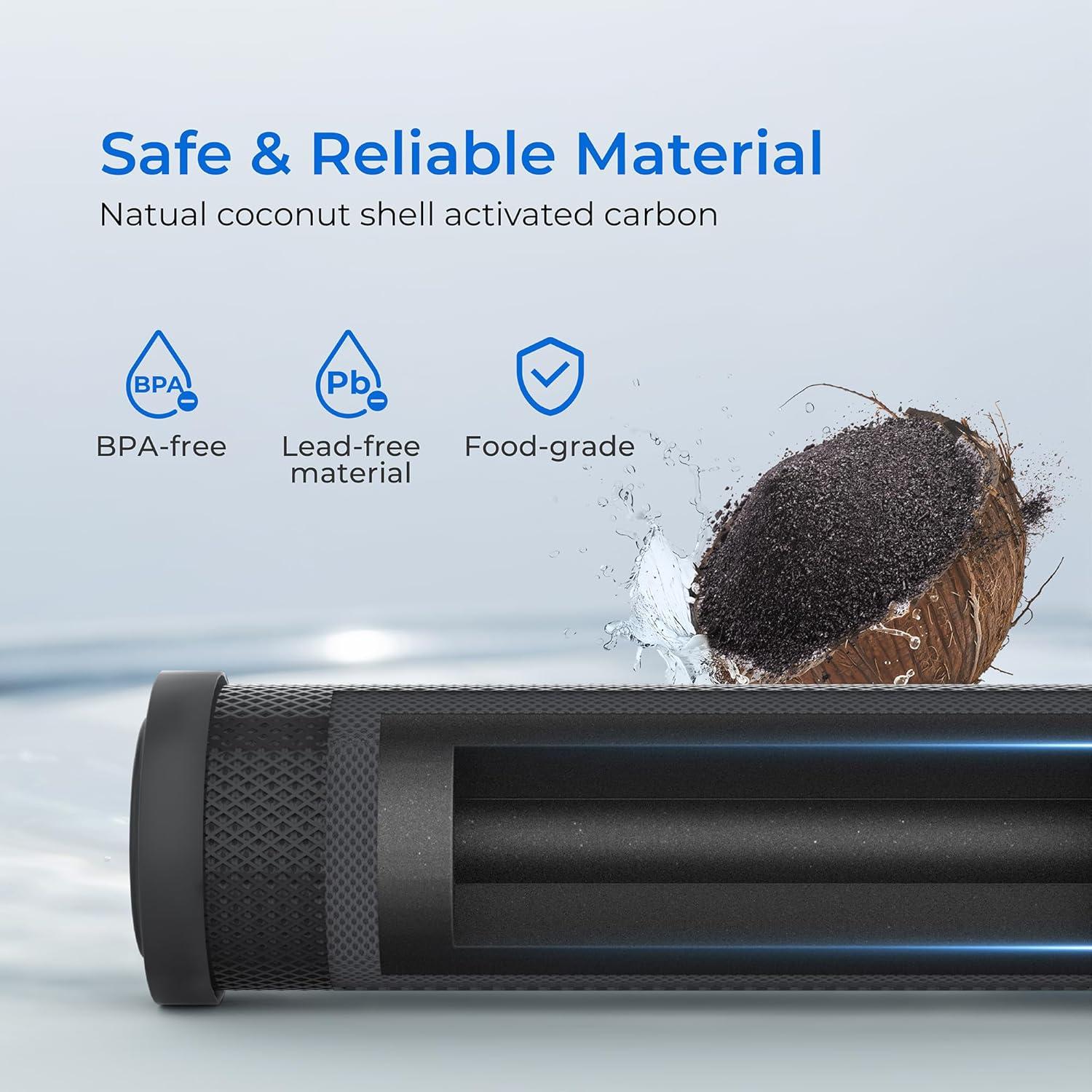 imageWaterdrop 5 Micron 10quot x 25quot Whole House Water Filter Replacement Cartridge Sediment Water Filter Replacement for Any 10 inch RO Unit AquaPure AP110 Culligan P5 WHKFGD05 6 Pack4