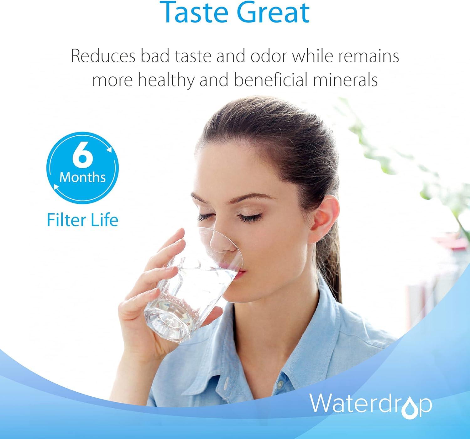 imageWaterdrop AP117 Whole House Water Filter Replacement for 3M AquaPure AP117 Drinking Water System Whirlpool WHKFGAC for Chlorine Dirt and Rust Reduction Pack of 2