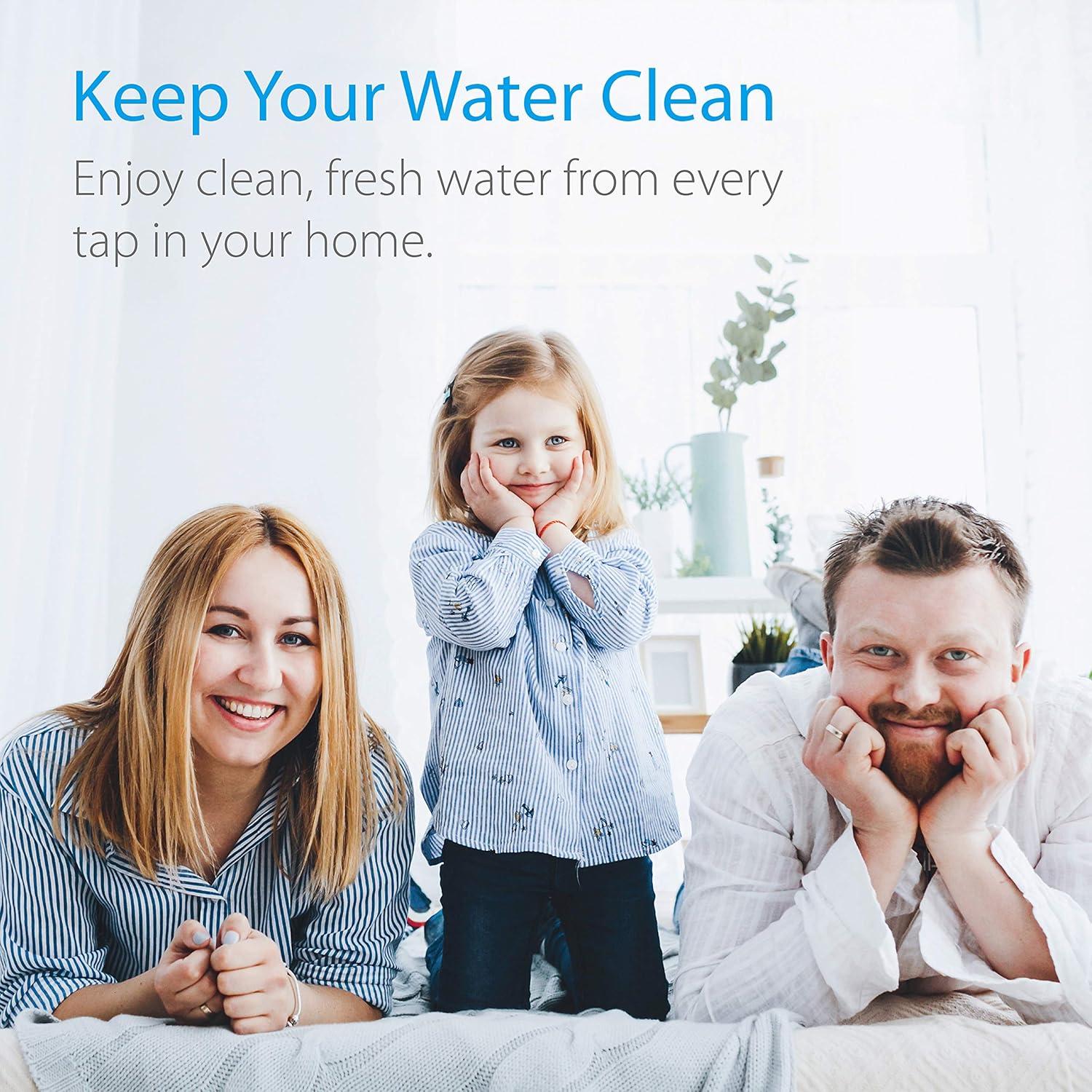 imageWaterdrop AP117 Whole House Water Filter Replacement for 3M AquaPure AP117 Drinking Water System Whirlpool WHKFGAC for Chlorine Dirt and Rust Reduction Pack of 2