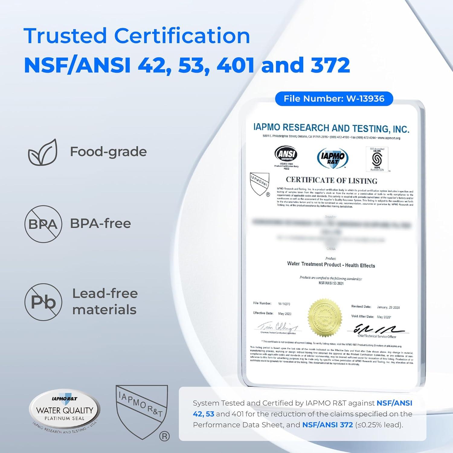 imageWaterdrop Alkaline Electric Water Filter Pitcher Rechargeable Water Dispenser Instant 200Gallon 15Cup Countertop System NSFANSI 42 Reduce PFOAPFOS Chlorine Lead Blue with 1 FilterWhite