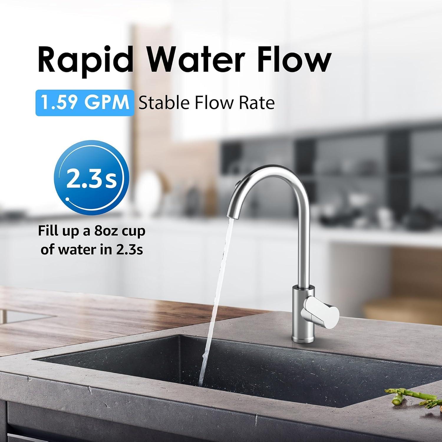 imageWaterdrop C3 Under Sink Carbon Water Filter Replacement for TSTUF UltraFiltration Under Sink Water Filter System 1 Pack