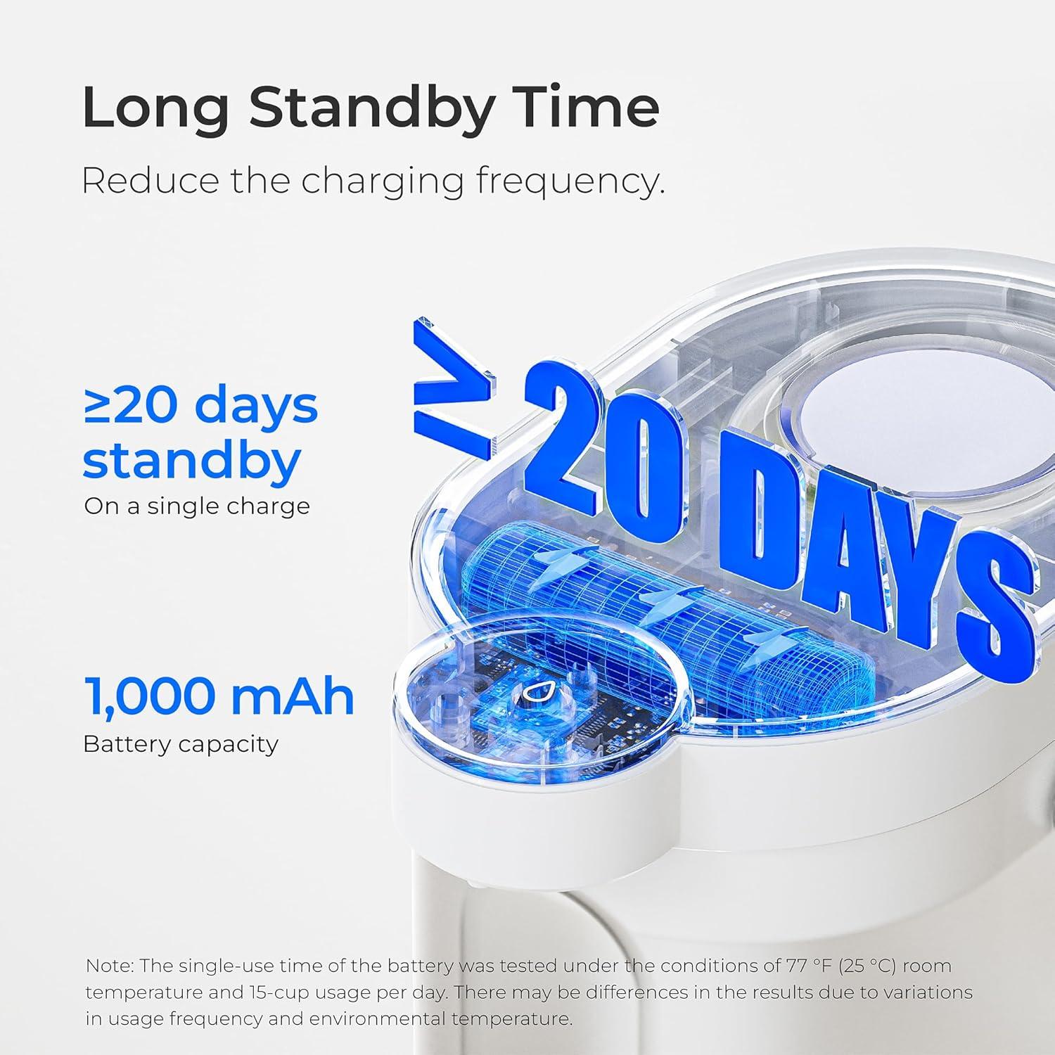 imageWaterdrop FreshTaste Instant Water Filter Pitcher Rechargeable Powerful Dispenser Reduce Chlorine Lead Copper Purify Soften Water 17Cup White Does not Lower TDSAdvanced White