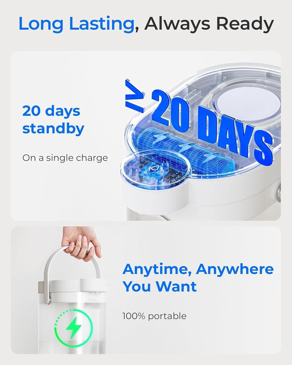 imageWaterdrop FreshTaste Instant Water Filter Pitcher Rechargeable Powerful Dispenser Reduce Chlorine Lead Copper Purify Soften Water 17Cup White Does not Lower TDSAdvanced White