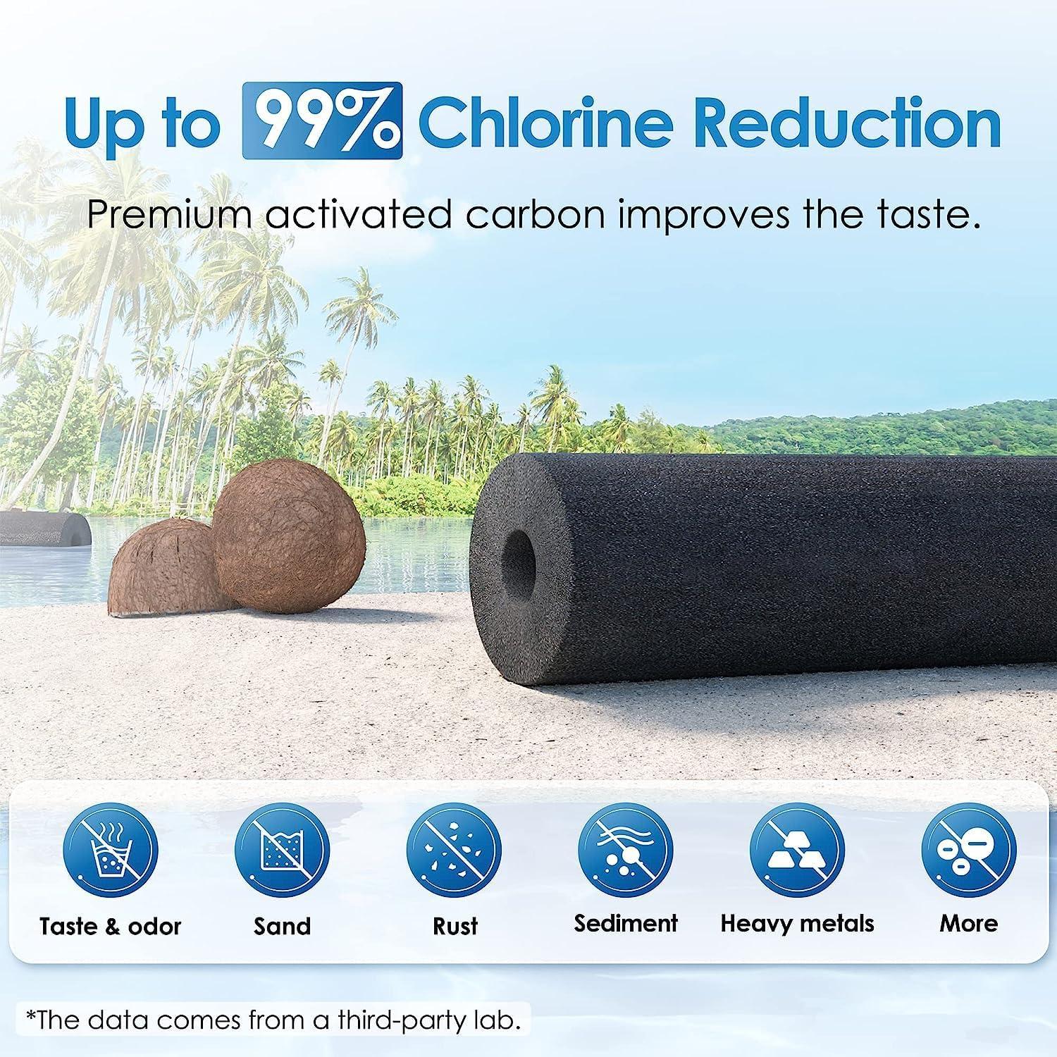 imageWaterdrop Gravityfed Water Filter System 225G StainlessSteel System with 4 Filters Metal Water Level Spigot and Stand NSFANSI 42ampamp372 Standard Reduces ChlorineKing Tank for Emergencies225G