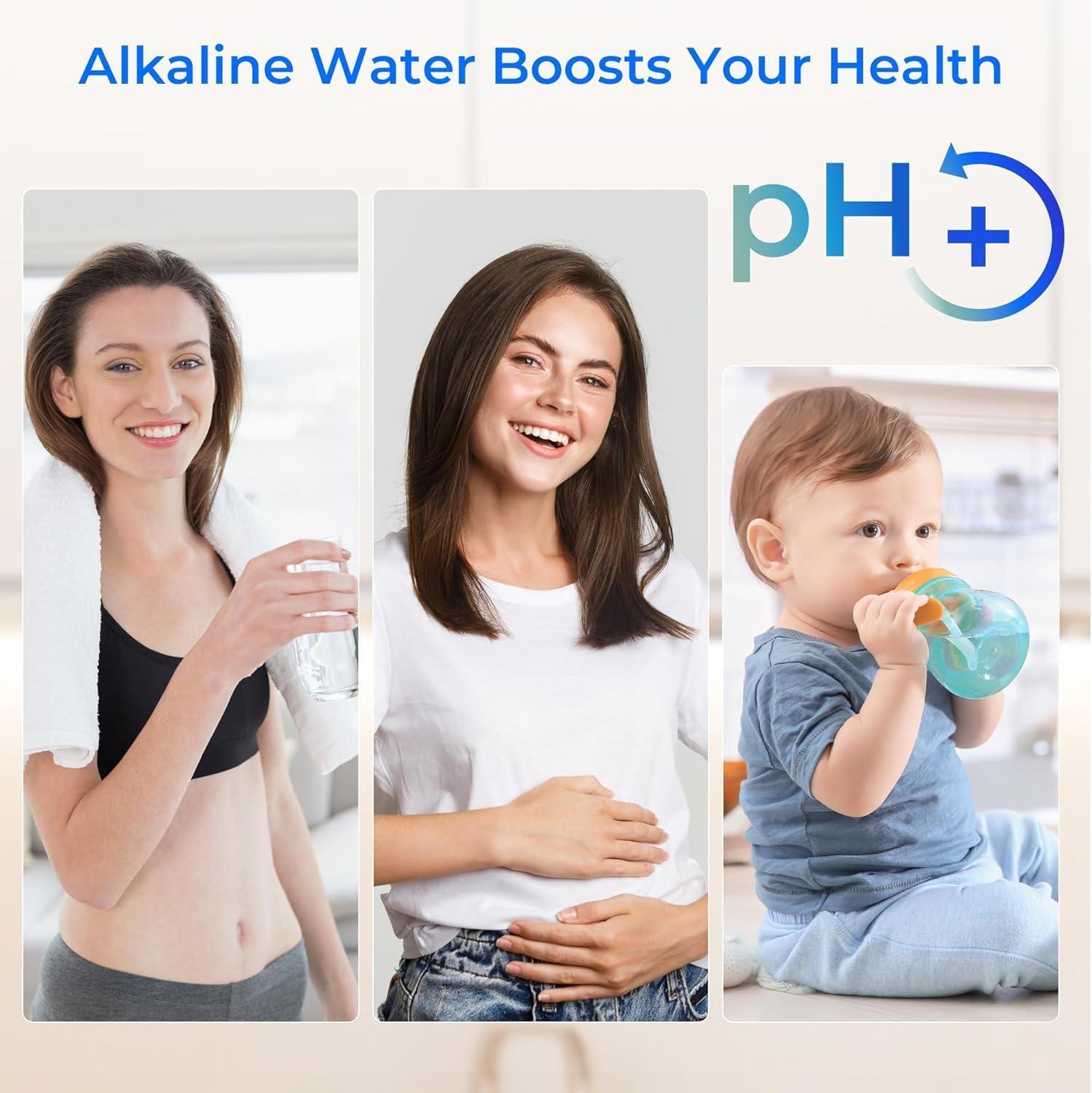 imageWaterdrop Gravityfed Water Filter System 225G StainlessSteel System with 4 Filters Metal Water Level Spigot and Stand NSFANSI 42ampamp372 Standard Reduces ChlorineKing Tank for Emergencies225G