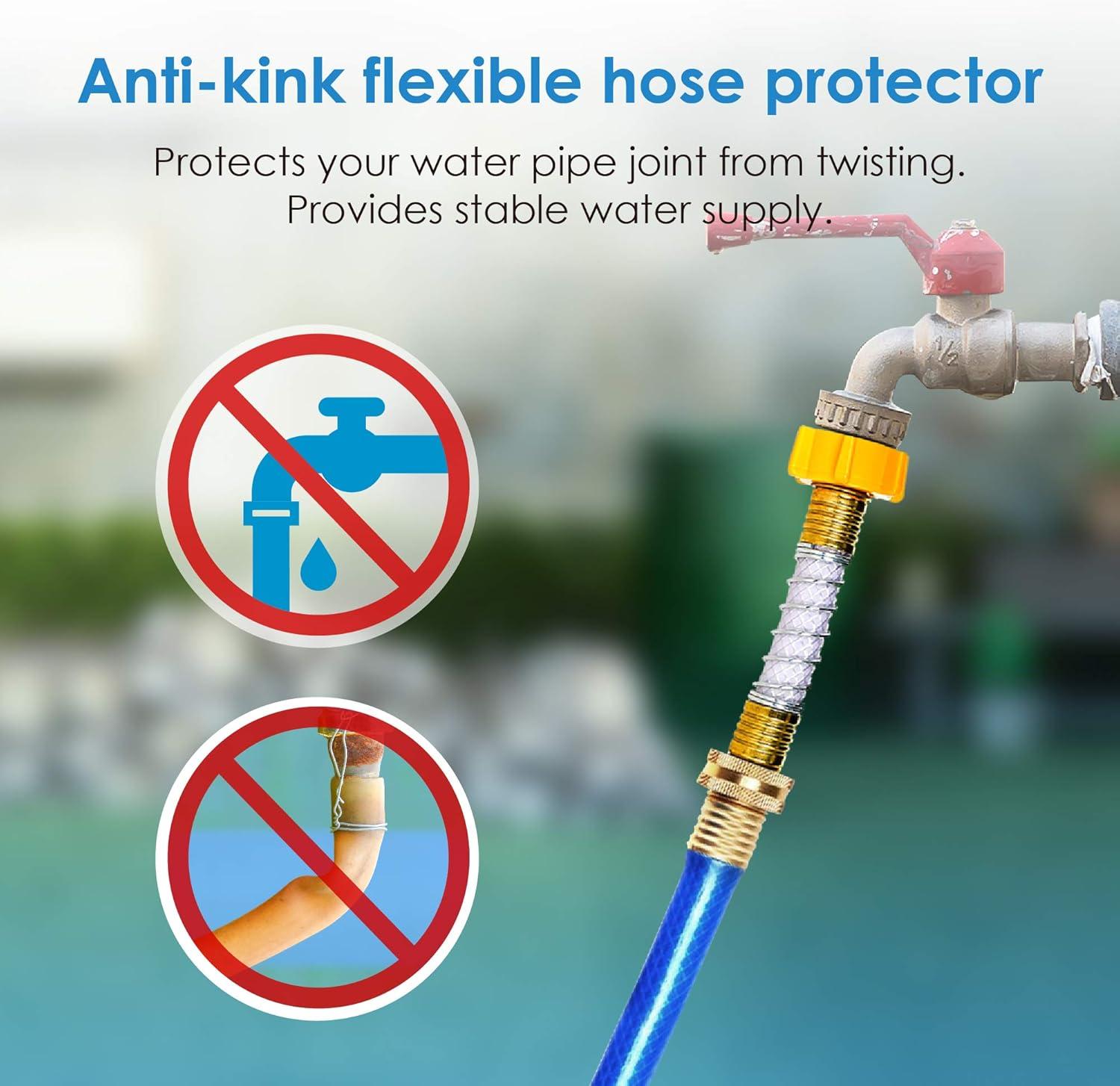 imageWaterdrop Hose Water Filter with Hose Protector Reduces Chlorine Odor Improve Plants Health Ideal for Gardening Farming and Pets
