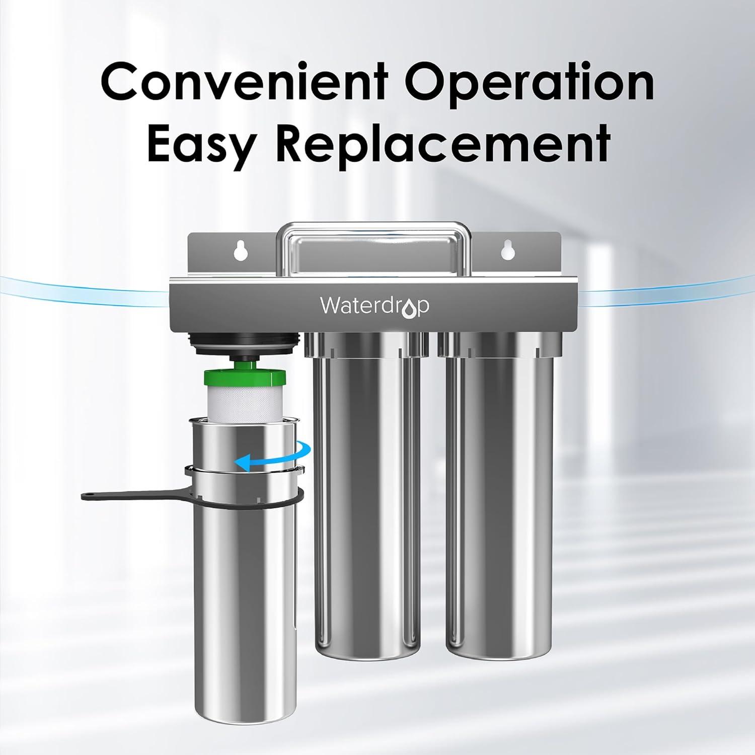 imageWaterdrop P1 Under Sink PP Water Filter Replacement for TSTUF UltraFiltration Under Sink Water Filter System 1 Pack