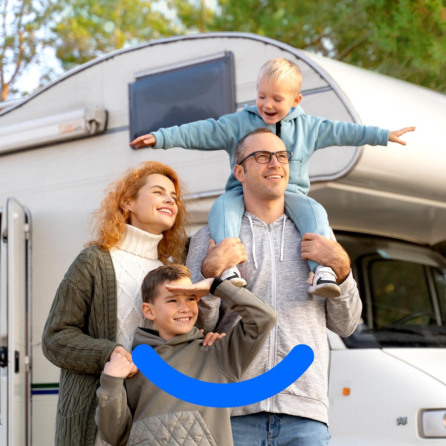 imageWaterdrop RVMarine Water Filter Camper Water Filter NSF Certified Garden Hose Filter Greatly Reduces Chlorine Bad Taste Odor 2 PackFilter 4 Pack with 2 Hose Protector