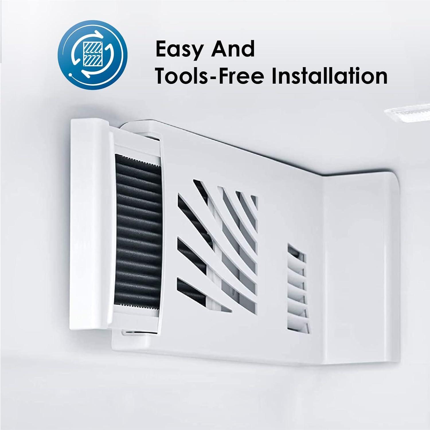 imageWaterdrop Replacement filter for Frigidaire ampamp Electrolux EAFCBF Paultra Refrigerator Air Filter Pure Air Ultra SCPUREAIR2PK 242047801 242061001 242047804 Carbon Activated Filter 3 Pack3 Count Pack of 1