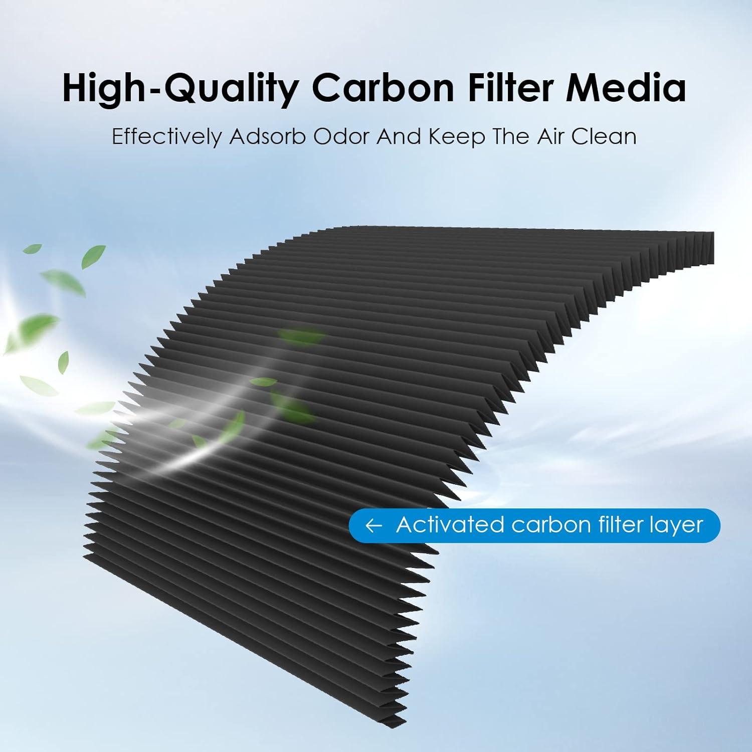 imageWaterdrop Replacement filter for Frigidaire ampamp Electrolux EAFCBF Paultra Refrigerator Air Filter Pure Air Ultra SCPUREAIR2PK 242047801 242061001 242047804 Carbon Activated Filter 3 Pack9 Count Pack of 1