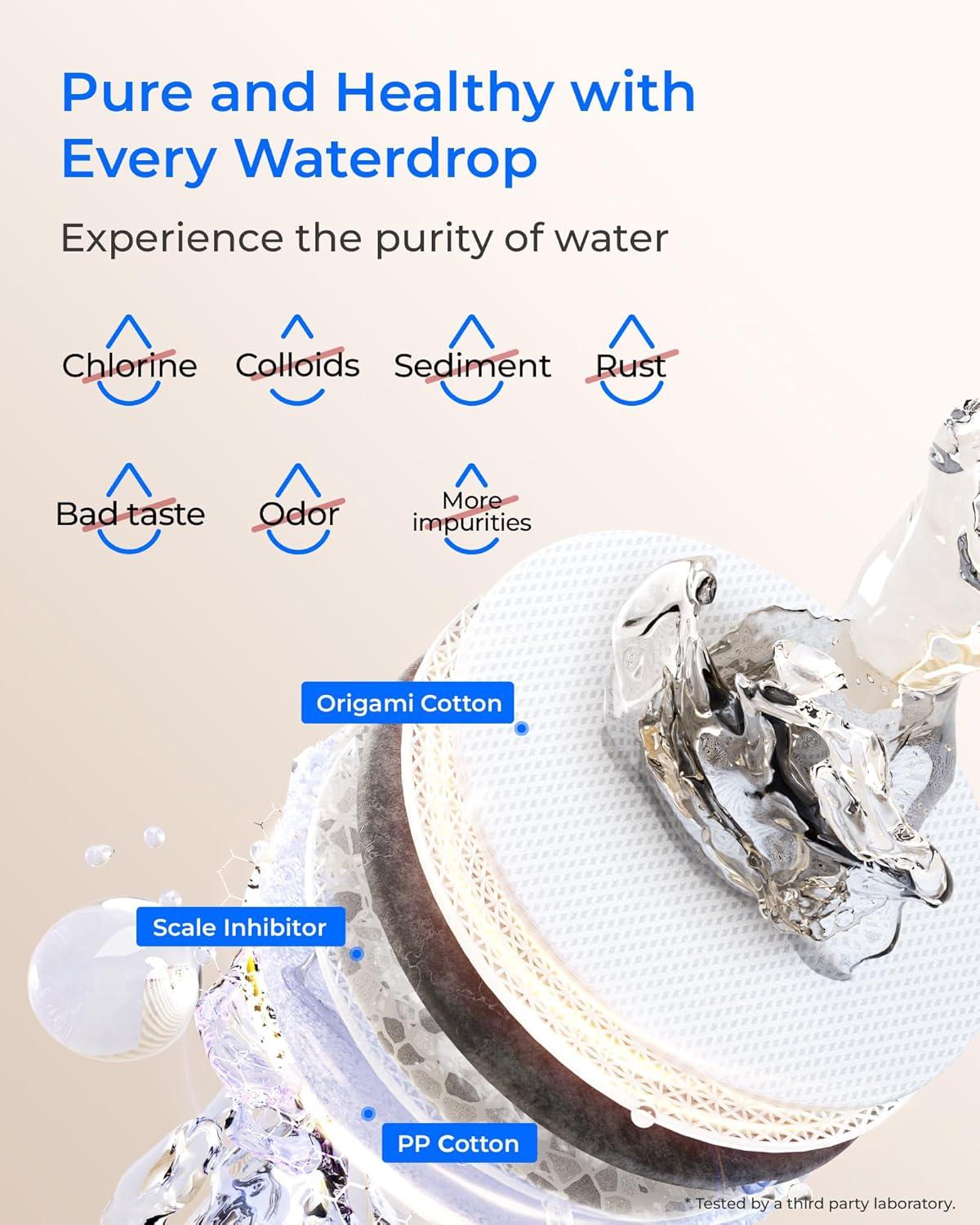 imageWaterdrop WDF2PRO Filter  Only  Replacement for WDX12PRO ampamp WDX8PRO Reverse Osmosis System 6month Lifetime