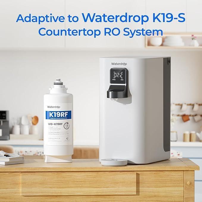 imageWaterdrop WDK19RF Filter Replacement for WDK19S and WDK19H Countertop Reverse Osmosis System 12month Lifetime