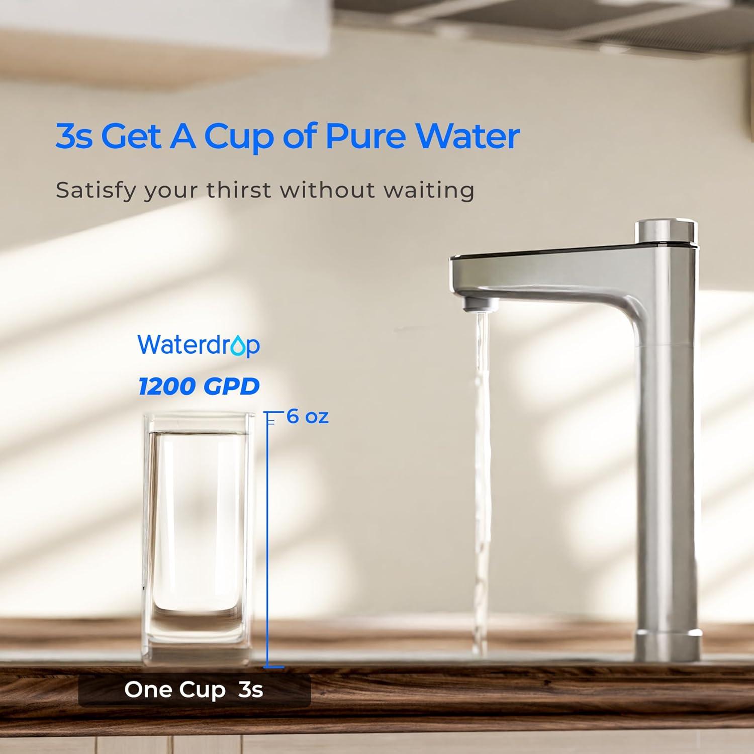 imageWaterdrop WDX12F3 Filter Replacement for WDX12Basic ampamp WDX12Alkaline ampamp WDX12PRO 1200 GPD Reverse Osmosis System 24month Lifetime Reduce PFAS