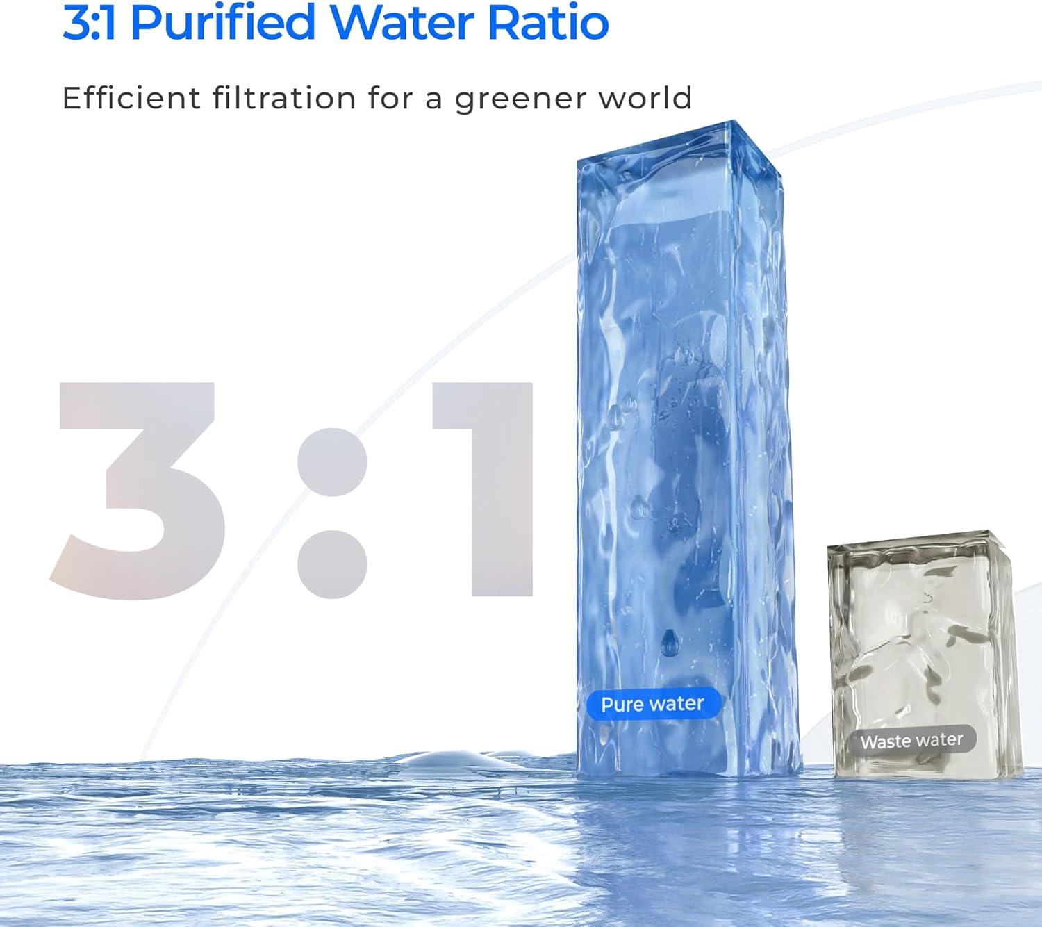 imageWaterdrop WDX16F3 Filter Replacement for WDX16Alkaline 1600 GPD Reverse Osmosis System 24month Lifetime Reduce PFAS