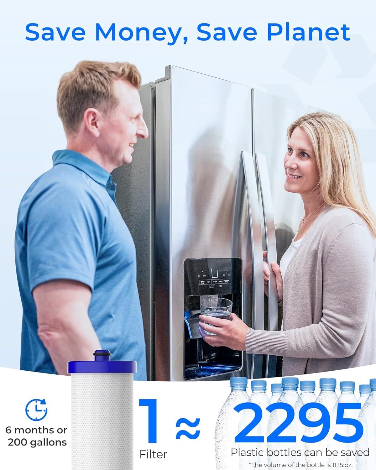 imageWaterdrop WF1CB Replacement for Frigidaire PureSource WFCB RG100 NGRG2000 WF284 9910 469906 469910 Refrigerator Water Filter 3 Filters