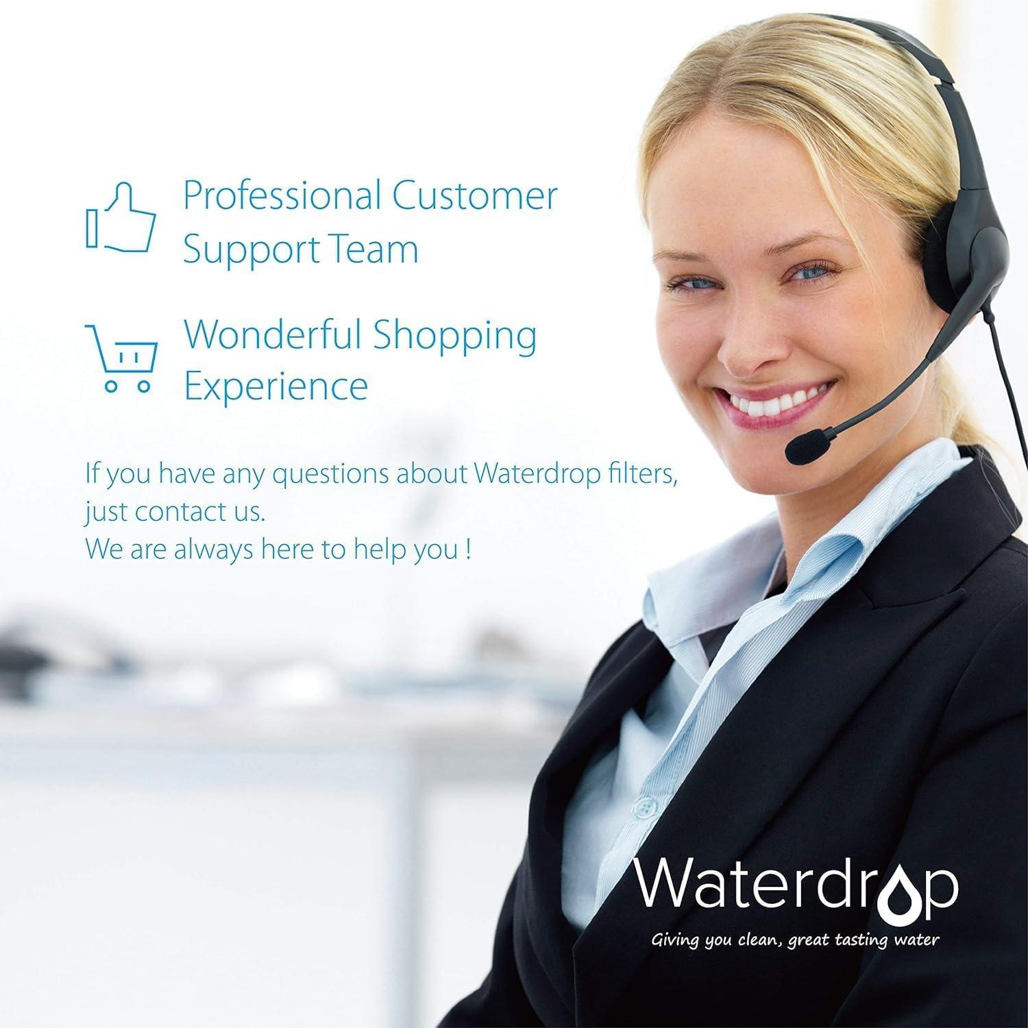 imageWaterdrop WHR140 Shower Filter Replacement for Culligan WHR140 WSHC125 ISH100 HSHC135 Shower Head Water Filter with Advanced KDF Filtration Material Pack of 3