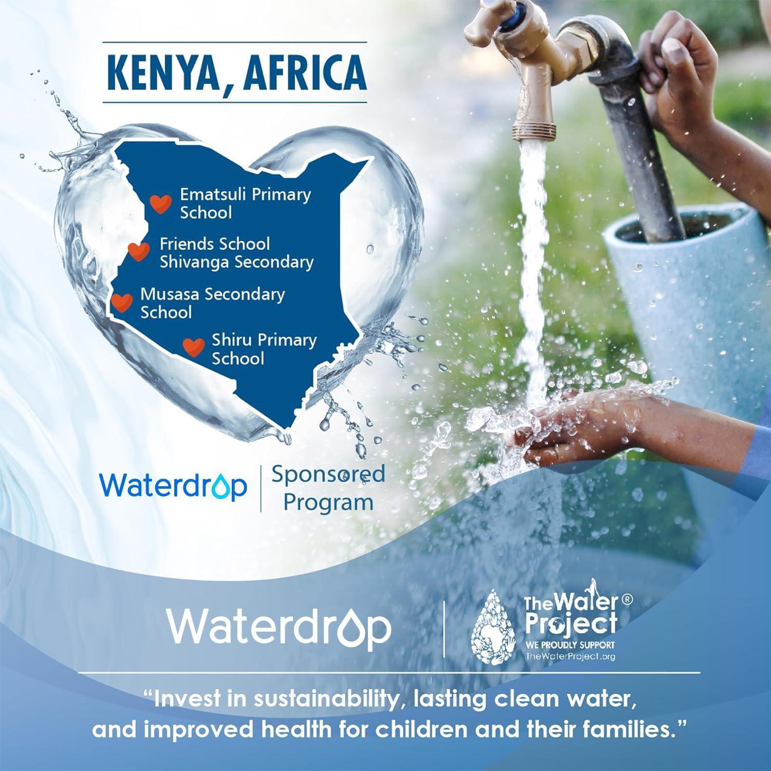 imageWaterdrop Water Filter Pitcher 200Gallon LongLife Countertop NSF Certified Water Purifier Replaces 6400 Plastic Water Bottles a Year Reduces Chlorine PFOAPFOS 7Cup BlackBabyPink