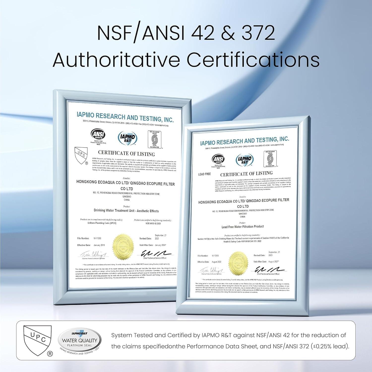 imageWaterdrop Water Filter for Sink Faucet 4000 Gallons Countertop Water Filter System and Filter Life Reminder Reduces Heavy Metals Bad Odor and 99 Chlorine WDCTF05 1 FilterStainless Steel