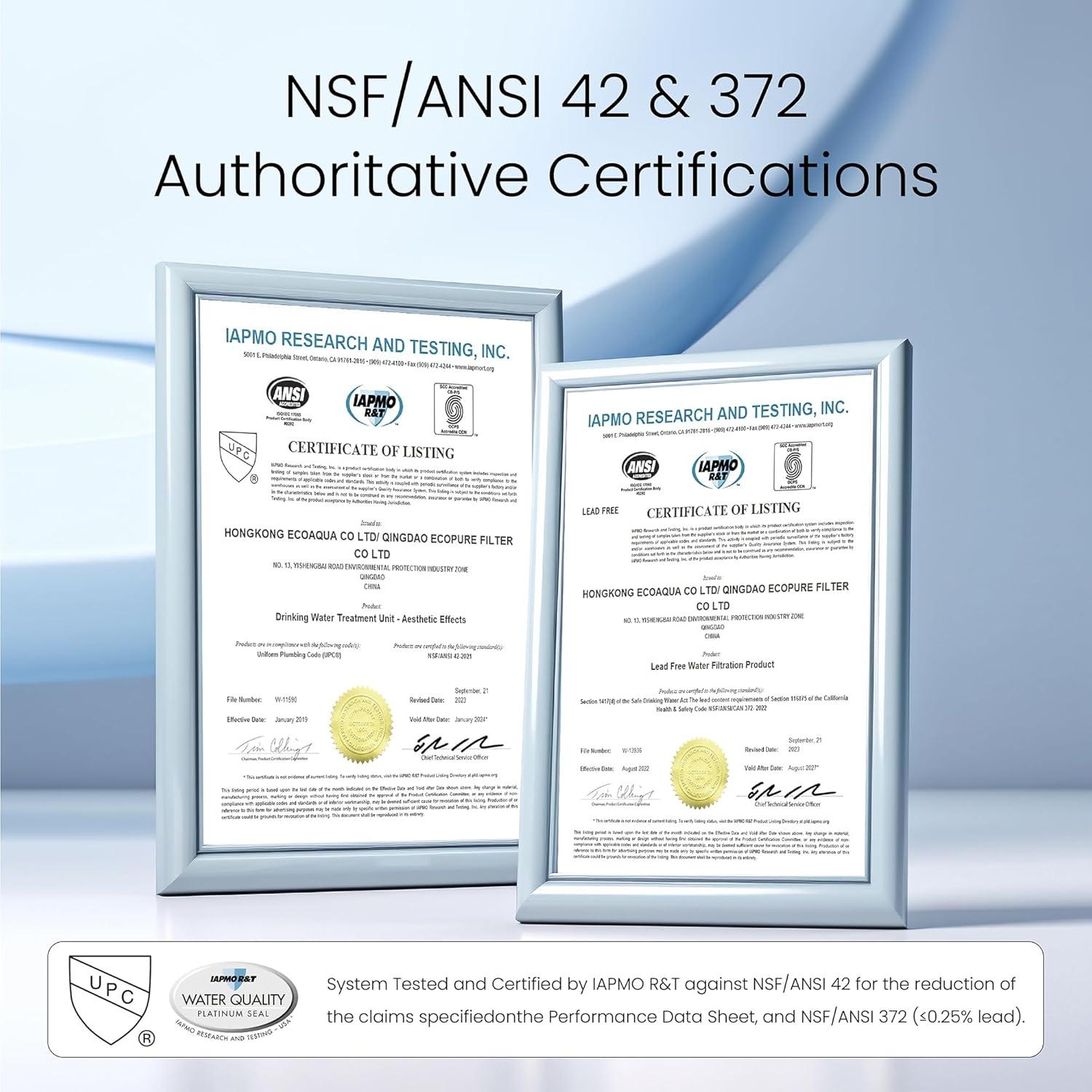 imageWaterdrop Water Filter for Sink Faucet 4000 Gallons Countertop Water Filter System and Filter Life Reminder Reduces Heavy Metals Bad Odor and 99 Chlorine WDCTF05 1 FilterStainless Steel