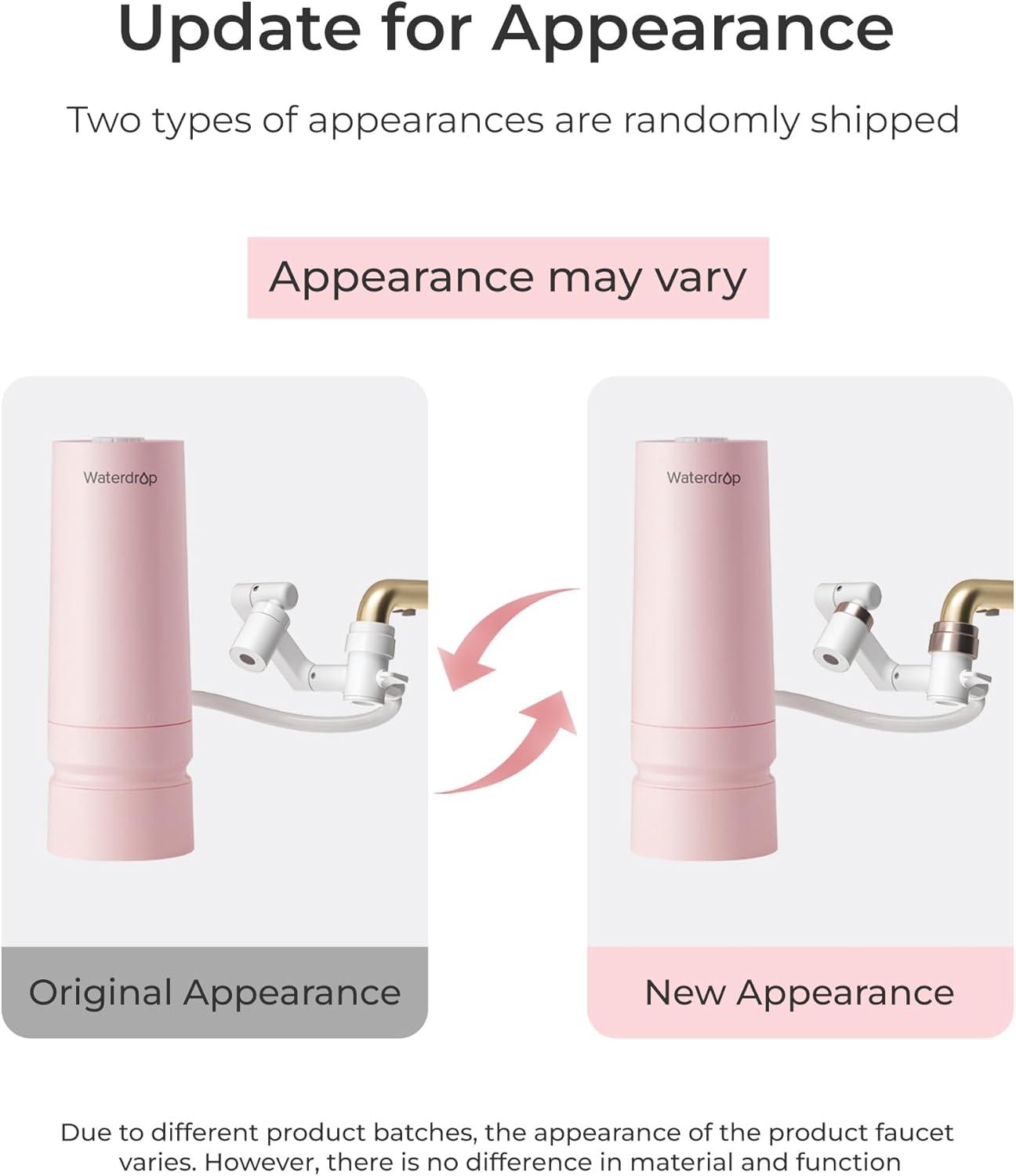 imageWaterdrop Water Filter for Sink Faucet 4000 Gallons Countertop Water Filter System and Filter Life Reminder Reduces Heavy Metals Bad Odor and 99 Chlorine WDCTF05 1 FilterSkincare Face Washer