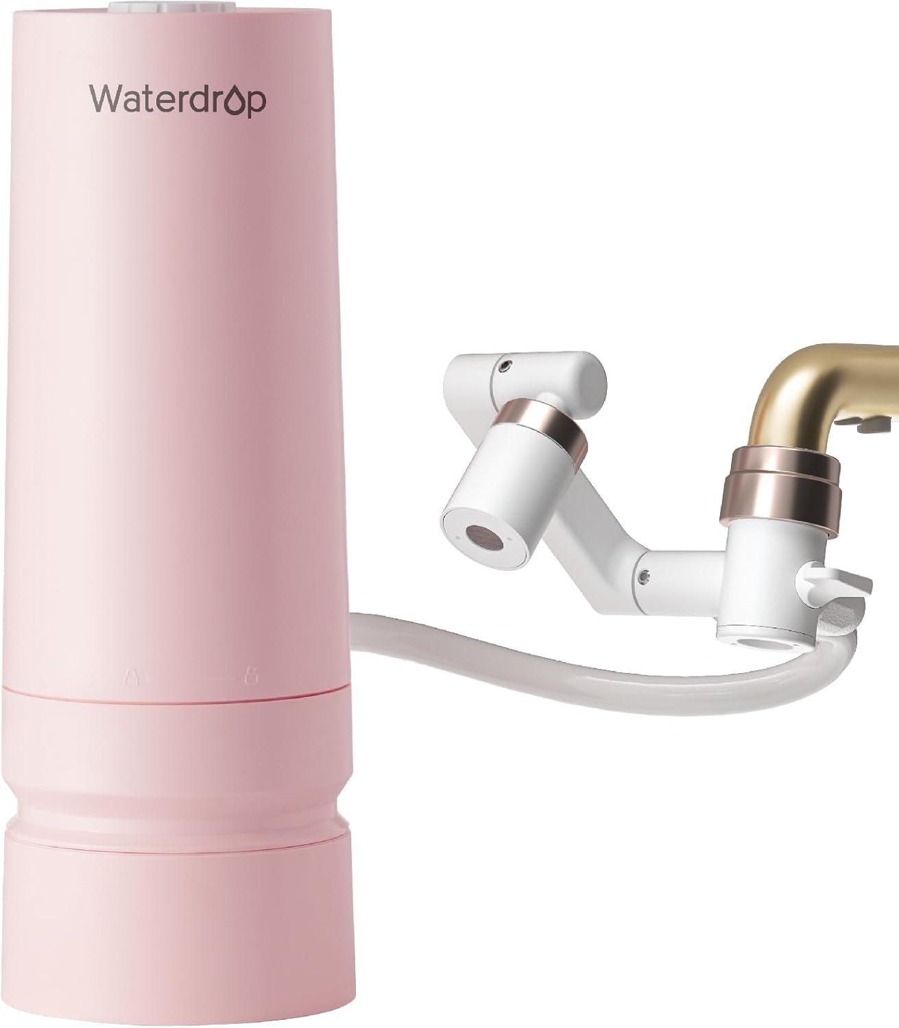 imageWaterdrop Water Filter for Sink Faucet 4000 Gallons Countertop Water Filter System and Filter Life Reminder Reduces Heavy Metals Bad Odor and 99 Chlorine WDCTF05 1 FilterSkincare Face Washer