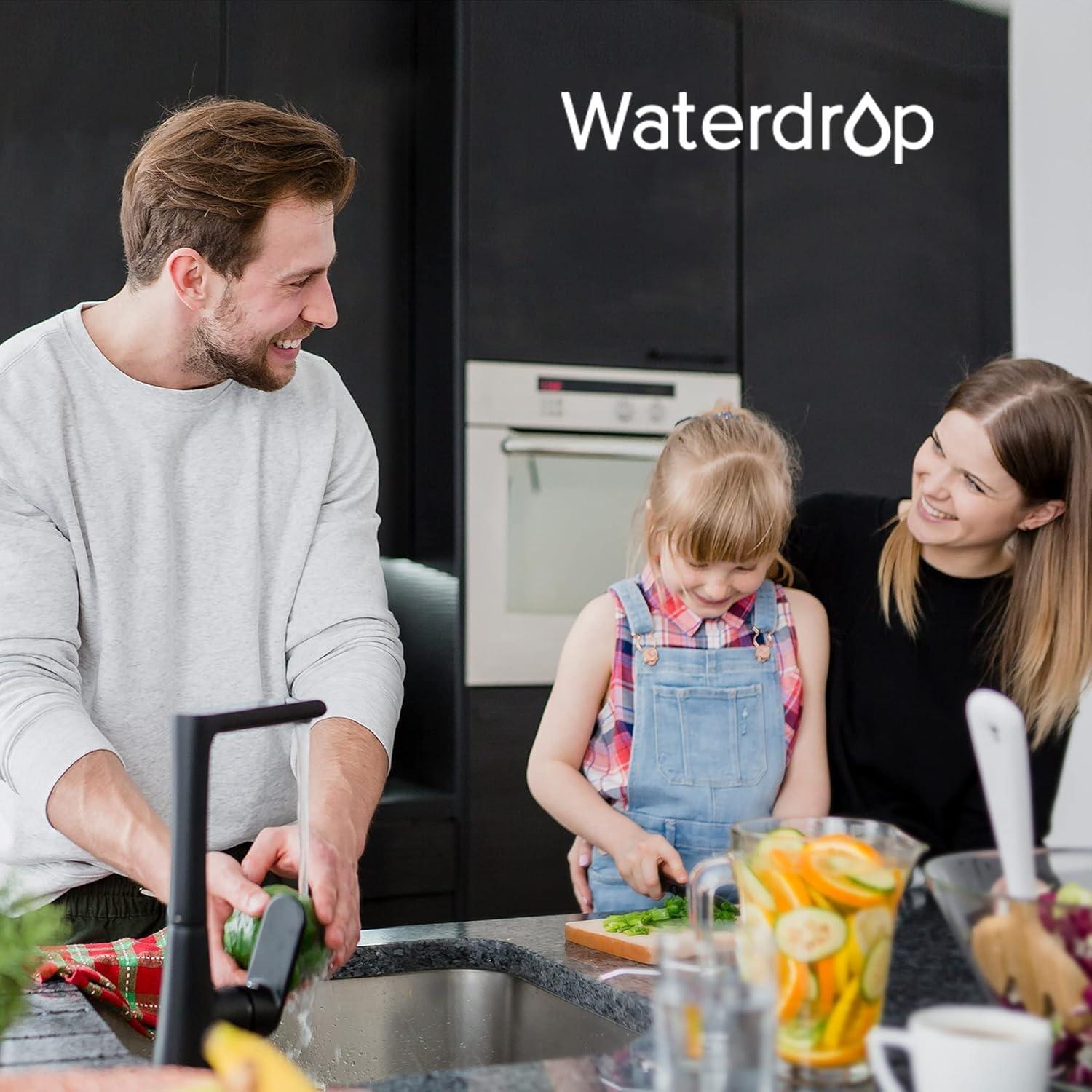 imageWaterdrop Whole House Water Filter Carbon Filter Reduce Iron ampamp Manganese Filter Cartridge Replacement for GE GXWH40L FXHTC Ispring Culligan RFCBBSA Whirlpool Any 10quot x 45quot System 5 MicronPP Sediment  Carbon Filter