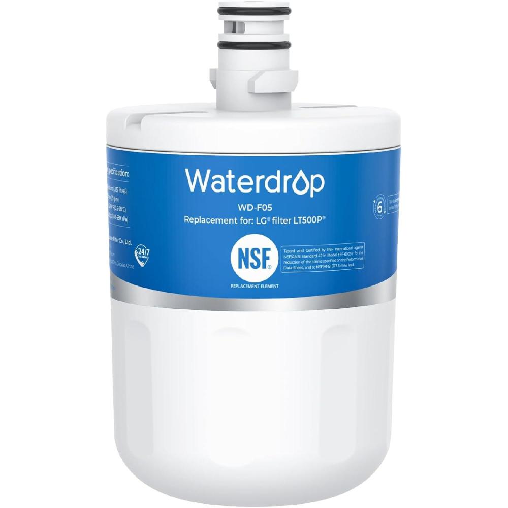 imageWaterdrop 5231JA2002A Refrigerator Water Filter Replacement for LG LT500P GEN11042FR08 ADQ72910911 ADQ72910901 Kenmore 9890 469890 LFX25974STPackage May Vary