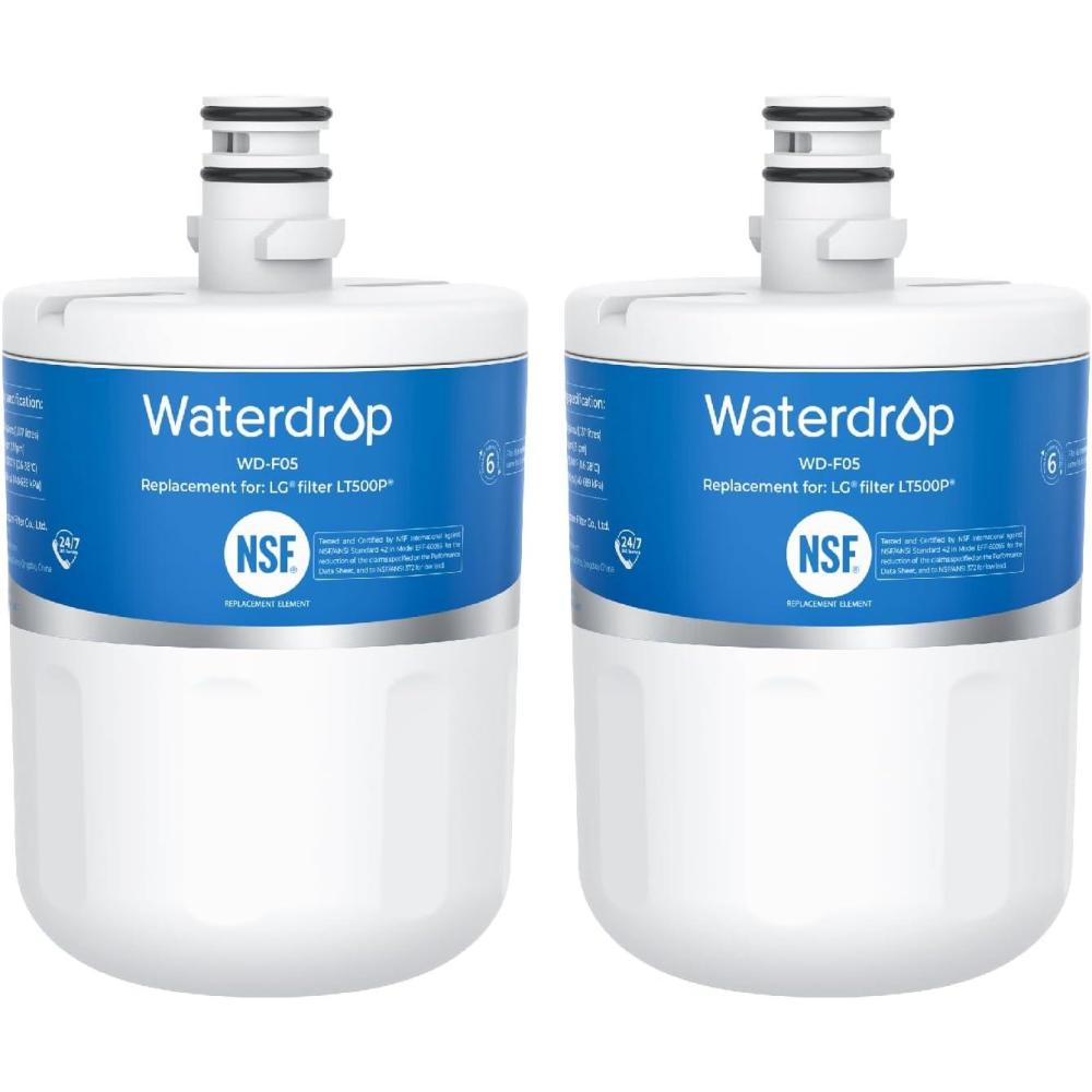 imageWaterdrop 5231JA2002A Refrigerator Water Filter Replacement for LGLT500P GEN11042FR08 ADQ72910911 ADQ72910901 Kenmore 9890 469890 LFX25974ST LMX25964ST 3 Pack Package May Vary2 Count Pack of 1
