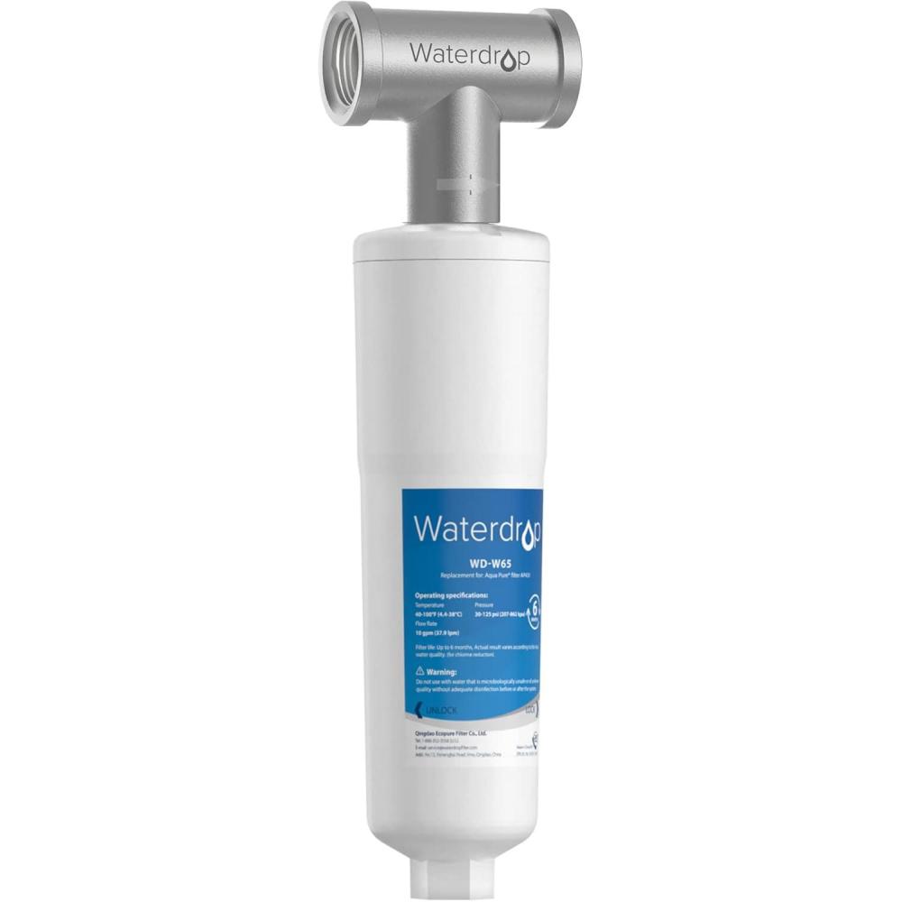 imageWaterdrop AP431 AP430SS Whole House Scale Inhibitor Filter Heater Softener System Prevent Scale Build Up On Hot Water Heaters Pipes and Boilers