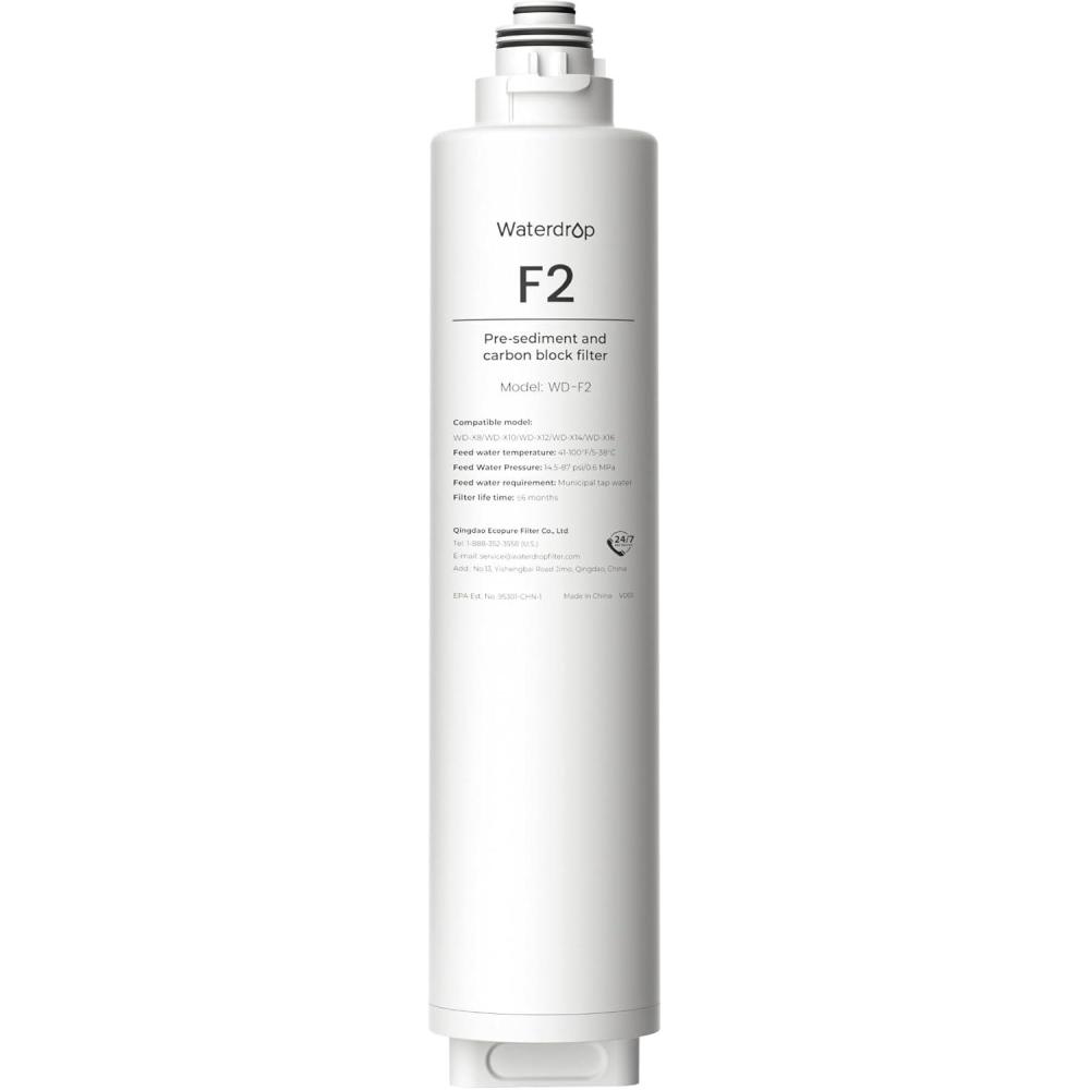 imageWaterdrop WDF2 Filter Replacement for WDX8Basic ampamp WDX8Alkaline ampamp WDX12Basic ampamp WDX12Alkaline ampamp WDX16Alkaline 6month Lifetime