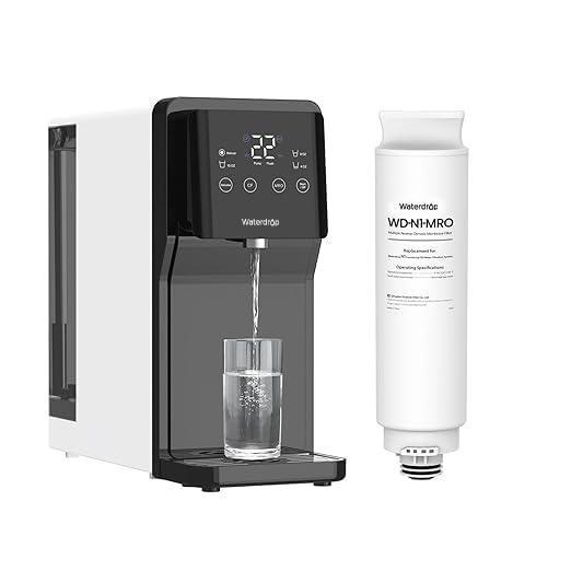 imageWaterdrop WDN1MRO Filter Replacement for WDN1W Countertop Reverse Osmosis Water Filtration System 18Month Lifetime