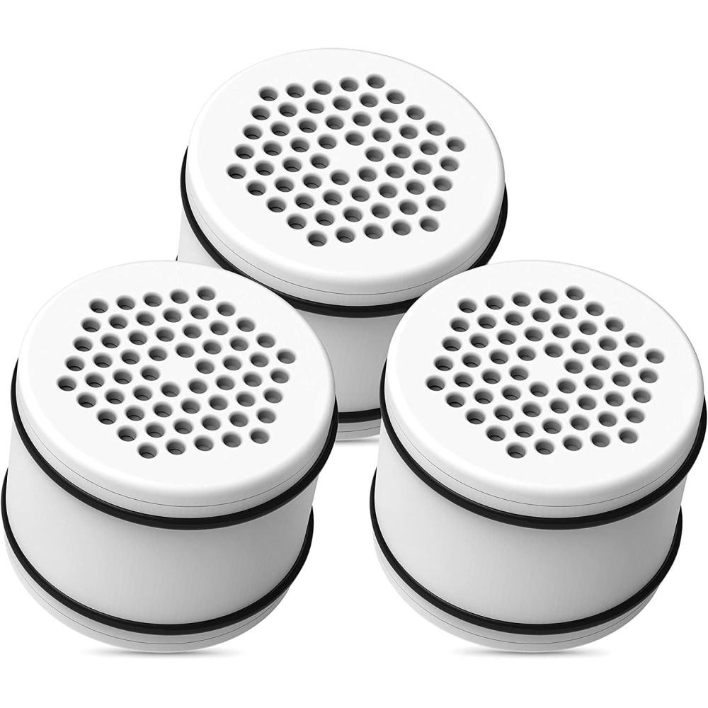 imageWaterdrop WHR140 Shower Filter Replacement for Culligan WHR140 WSHC125 ISH100 HSHC135 Shower Head Water Filter with Advanced KDF Filtration Material Pack of 3