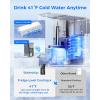 image Hot and Cold  Waterdrop WDA1 Countertop Reverse Osmosis System NSFANSI 58 ampamp 372 Certified 7 Stage Filtration Hot Cold Water Dispenser RO System with 6 Temperature ampamp 5 Volume Options BPA Free