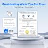 imageAlkaline Waterdrop Water Filter for Sink Faucet Filter Life Reminder 320 Gallon Tap Water Filter for Kitchen Sink NSF Certified Reduces Chlorine Faucet Mount Water Filtration System 1 FilterStainless Steel