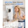 imageInstant Hot Waterdrop K19H Countertop Reverse Osmosis System Reverse Osmosis Water Filter Countertop 31 Pure to Drain 4 Temperature Options Water Dispenser No InstallationIvory White  Hot