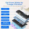 imageInstant Hot Waterdrop K19H Countertop Reverse Osmosis System Reverse Osmosis Water Filter Countertop 31 Pure to Drain 4 Temperature Options Water Dispenser No InstallationPure White  Alkaline