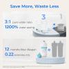 imageInstant Hot Waterdrop K19H Countertop Reverse Osmosis System Reverse Osmosis Water Filter Countertop 31 Pure to Drain 4 Temperature Options Water Dispenser No InstallationPure White  Alkaline